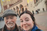 Derbyshire County Cllr Tom Snowdon And Daughter Kate Snowdon During Their Humanitarian Aid Mission To The Ukraine. Courtesy Of Kate Snowdon.