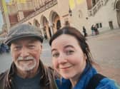 Derbyshire County Cllr Tom Snowdon And Daughter Kate Snowdon During Their Humanitarian Aid Mission To The Ukraine. Courtesy Of Kate Snowdon.