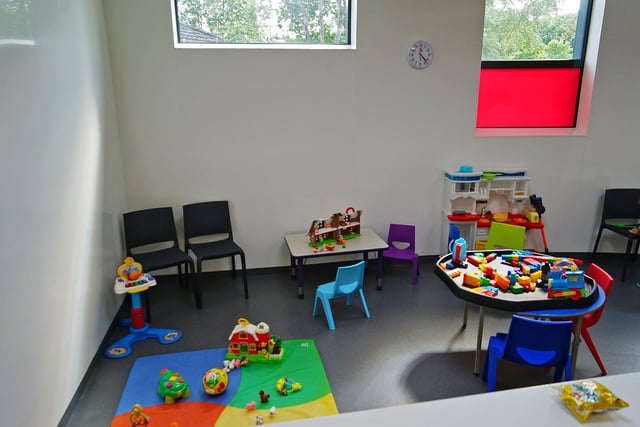 The wait and play area - including an Xbox - is designed to provide a relaxed and welcoming atmosphere for children and their families.