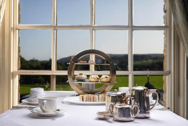 Afternoon tea at the Cavendish Hotel, Baslow.