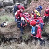 A walker's thank you to Edale Mountain Rescue Team who assisted her after she fell and broke her pelvis. Photo submitted