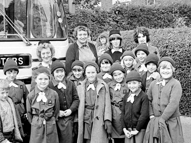 Loscoe brownies bus trip, October 1983.