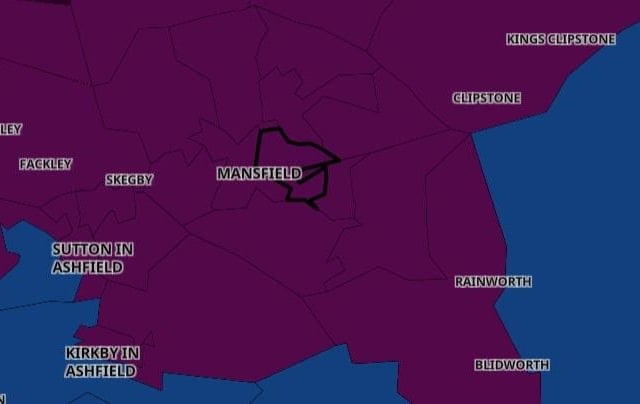 This neighbourhood has seen rates of positive Covid cases fall by 23 percent, from 622.6 on January 14 to 481.6 on January 21.