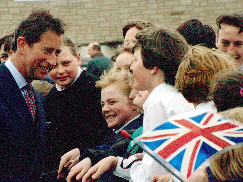 Did you see Prince Charles when he visited Mansfield?