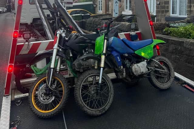 Police seize three off-road bikes from dangerous riders in Derbyshire ...