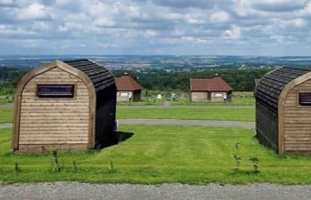 Ernest's Retreat Glamping Site has far-reaching views across the beautiful Derbyshire countryside.