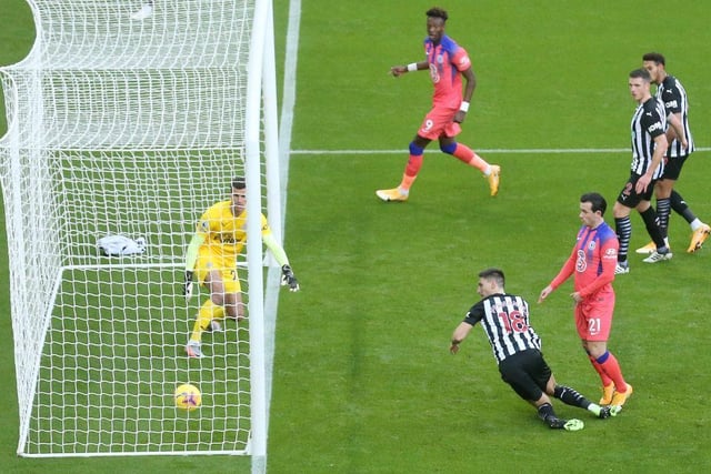 Newcastle’s goal attempts: 8. Newcastle’s xG: 0.50. | Chelsea’s goal attempts: 14. Chelsea’s xG: 1.98