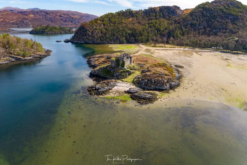 This image of picturesque Castle Tioam, in Lochaber, was taken byThomas Lamont.