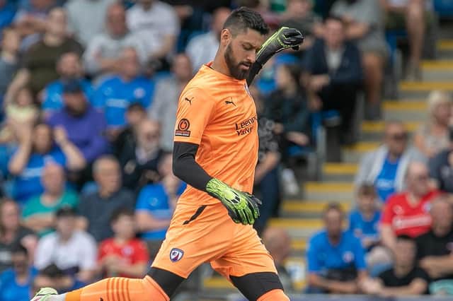 Lucas Covolan made some key saves in Chesterfield's win at Maidstone United.