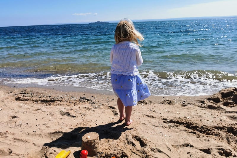 Richard Duncan took this picture of his 2-year-old daughter Juliana at Burntisland Beach.