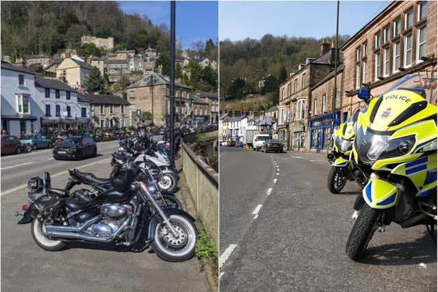Matlock Bath was deserted over the Easter weekend compared to three weeks earlier.