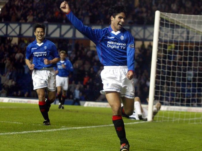 A one-season tweak to the original NTL branding, the sponsor and kit is best remembered for last day drama and the title win thanks to Mikel Arteta's late penalty kick at Ibrox.