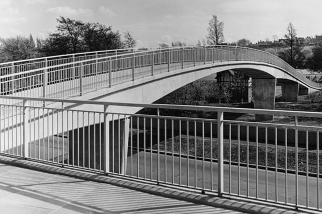Another familiar sight that was brand new in the sixties was the footbridge over Markham Road connecting Queen's Park with the AGD building and West Bars.