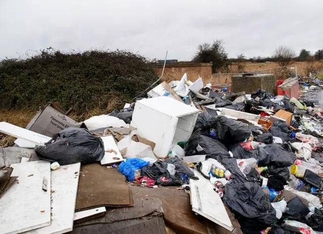 A significant amount of fly-tipping in the Chesrterfield area last year was discovered on council land (36%) and on footpaths and bridleways (34%).