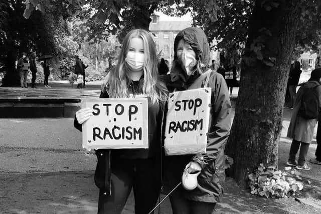 A peaceful Black Lives Matter protest was held in many places across Derbyshire in the summer. This one took place in Buxton.