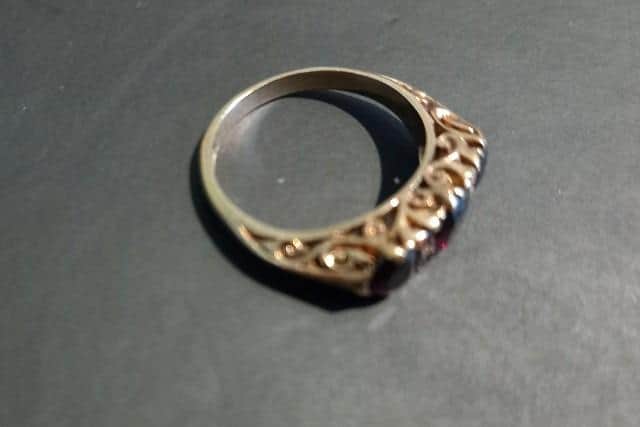 This ring was taken from the address.