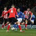 James Berry curled in Chesterfield's winner against Altrincham. Picture: Tina Jenner.