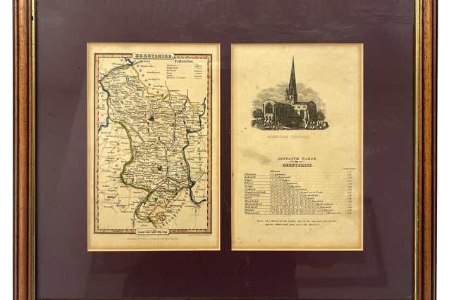 The map collection was divided into 23 lots and features maps from most of the prestigious map makers of the 16-18th centuries again mainly of Derbyshire.