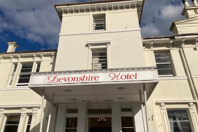 The front of Torquay's Devonshire Hotel
