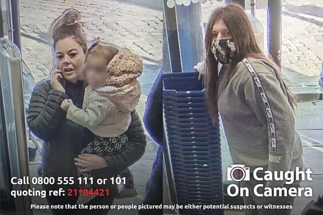Police in Chesterfield have released a CCTV image of two women they wish to speak to in connection with a theft.