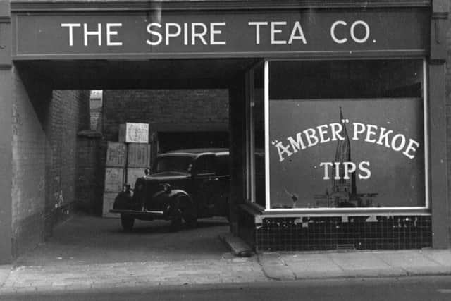 Albert launched his own business, The Spire Tea Company, in 1936, selling tea door-to-door in Chesterfield