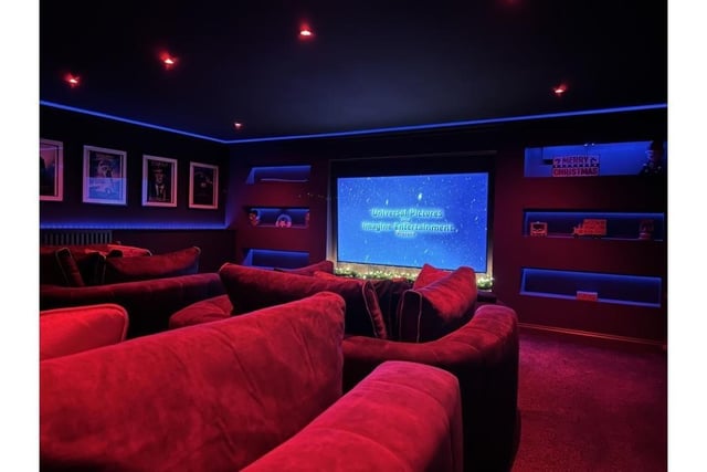 Your own private cinema where you can relax in comfort while watching favourite films on the big screen.