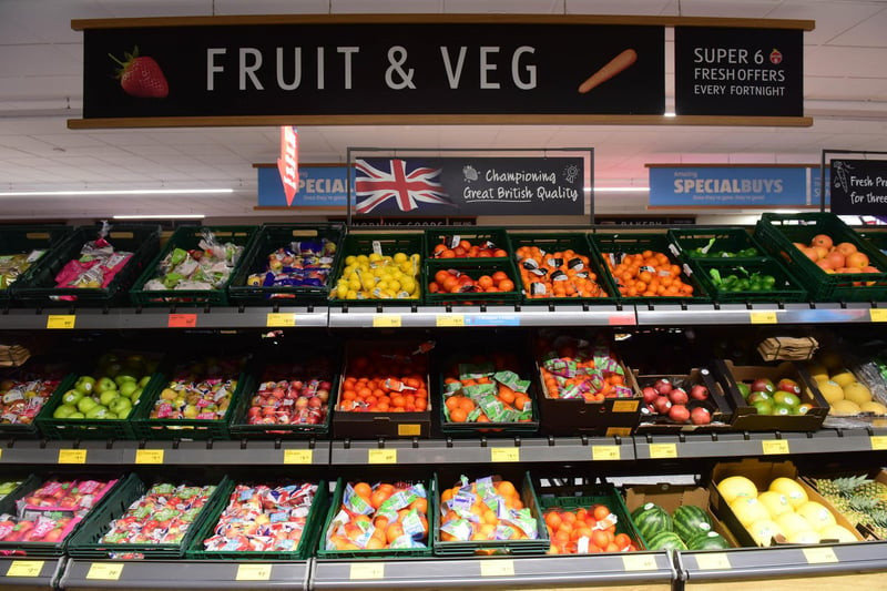 Fruit and veg aisle at the refurbished Aldi store at Dunston Road, Hartlepool.

Photo: Kevin Brady