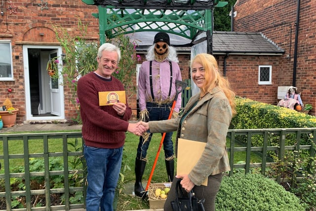 1st prize winning scarecrow 'Here’s Johnny' was created by Mark Redfern, of Laurel Crescent. Mark won a £60 Food Gift Card.