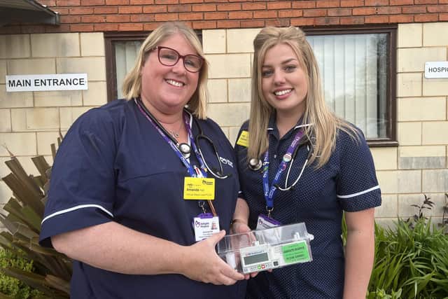 Ashgate Hospice nurses Amanda Hall, left, and Sophie Dudley lead the Virtual Ward service.