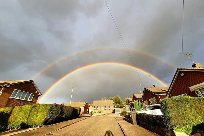 Lucia Rosa shared this stunning picture after the break in heavy rain