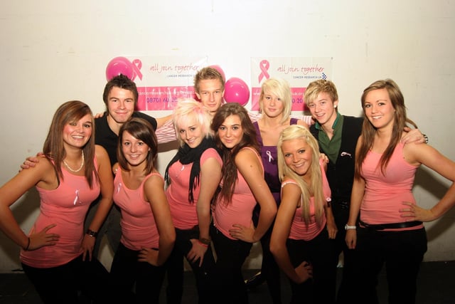Keeley Proctor, Andrew Scragg,Hannah Bagnall,Sophie Robinson,Freddie Miller,Ema Barnaby,Alex Green,Louise Hall,Luke Hawes,Sophie Green at a fashion show to raise money for breast cancer at Brookfield school in 2007