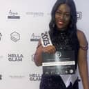 Jess Peprah won second place in the best new talent East Midlands category of the UK Hair and Beauty Awards.