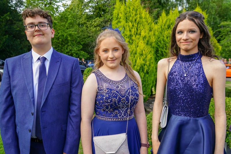 Students pose for a photo at Tupton Hall School Prom