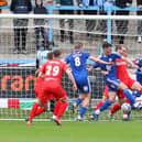 Chesterfield lost 2-0 at Halifax on Easter Monday.