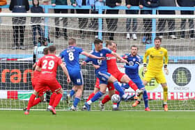 Chesterfield lost 2-0 at Halifax on Easter Monday.