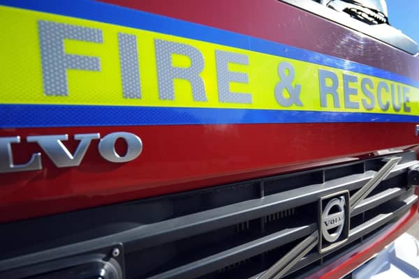 Fire crews attended reports of a gas leak on a Derbyshire street this morning.