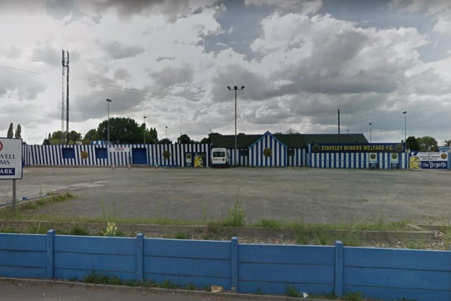 Staveley Miners Welfare FC on Inkersall Road, Staveley.