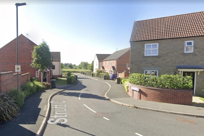 Strutt Close in Newton is proposed to shut between 2.00pm and 8.00pm on Sunday, May 7 - although this was a late application that the council is yet to confirm.