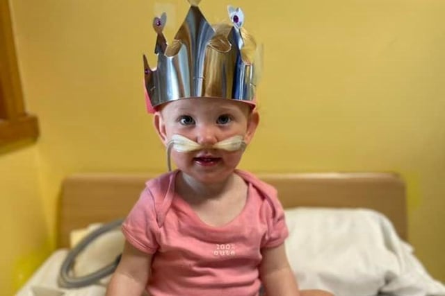 Sharna McGirr said: "We spend five days on Nightingale Ward at Chesterfield Royal Hospital so our Jubilee was there but they made it special and Emma the nurse made my daughter a crown."