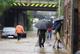 The yellow weather warning has been issued as heavy rain is likely to bring disruption and flooding across Derbyshire.