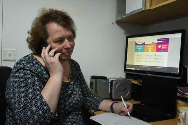 Cathy Lomax, Careline co-ordinator at Age UK Derby and Derbyshire.