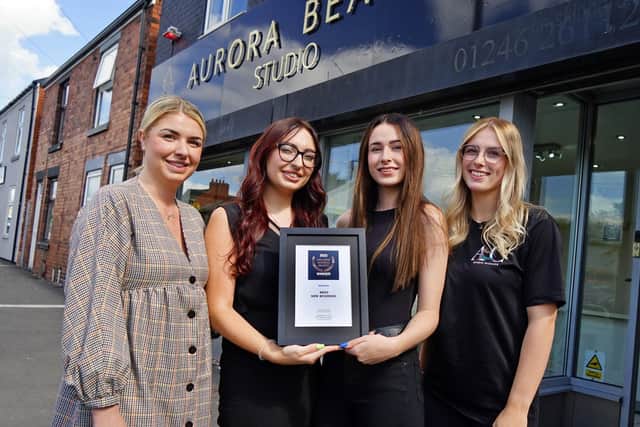 (L-R) Jemma Howson, Gemma Foster, Rebecca McNair and Alyx Clifford are part of the team at Aurora.