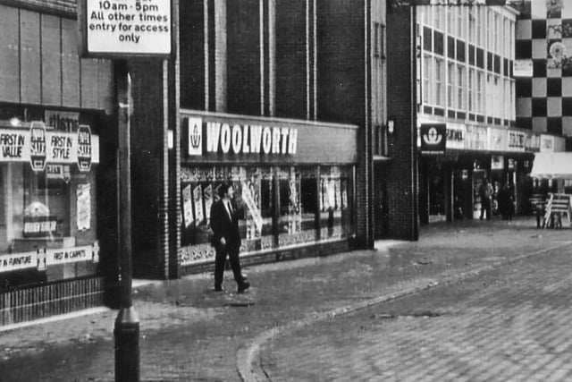 Woolworths on Burlington Street, Chesterfield, is sadly no longer with us.