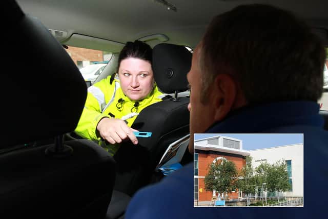 Emma Grzona, 41, was more than four times over the alcohol limit when breathalysed at the roadside