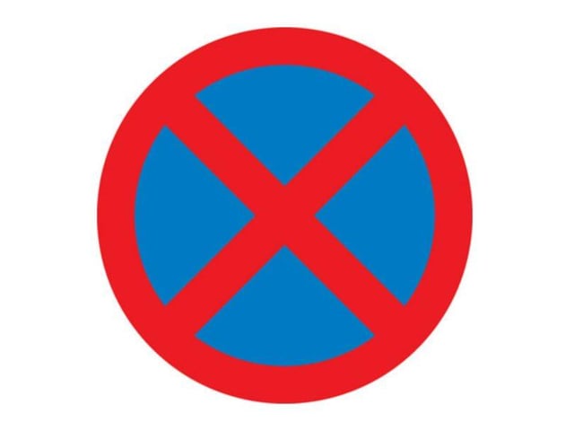A. No stopping