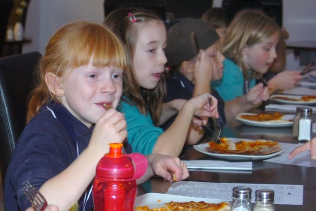 Pictured at the Antibo restaurant, The Plaza off Fitzwilliam Street, Sheffield, where  pupils from Totley Primary school were learning how to make pizzas at the Antibo restaurant, The Plaza off Fitzwilliam Street, Sheffield in 2008