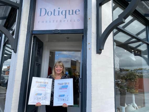 Double delight for Dorothy Robinson of Dotique, crowned retailer of the year and fashion and footwear retailer of the year.