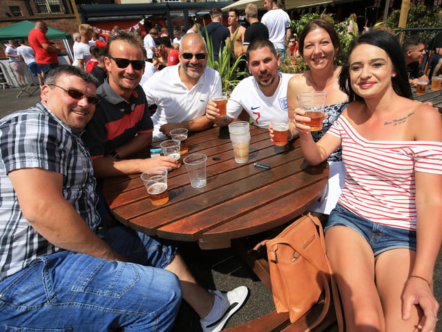 This Marstonʼs pub is well known, pre covid, for its large outdoor screen where they play sports.