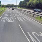 A collision near Doe Lea is causing issues for drivers on the A617.