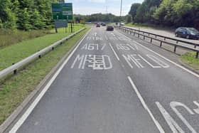 A collision near Doe Lea is causing issues for drivers on the A617.